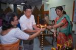 Lighting of the lamp by Sri Y.S. Wunglengton, Retd. Director, Directorate of Museums, Assam